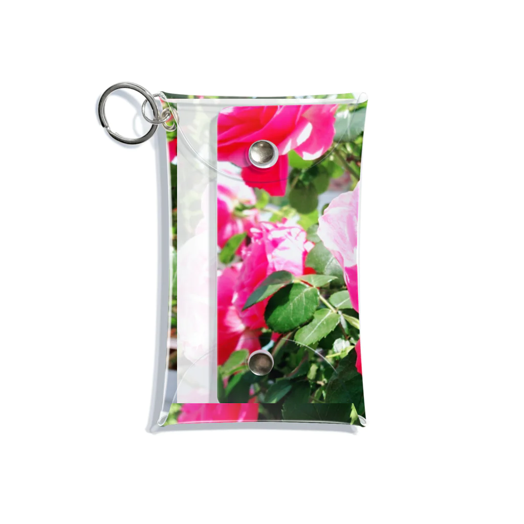 或る by 千～sahasraのpink rose Mini Clear Multipurpose Case