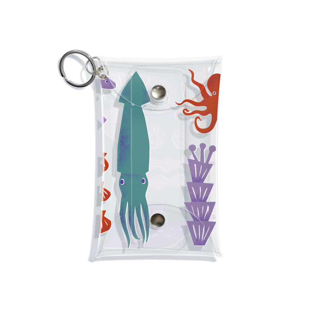 水島ひねのSea Creatures Mini Clear Multipurpose Case
