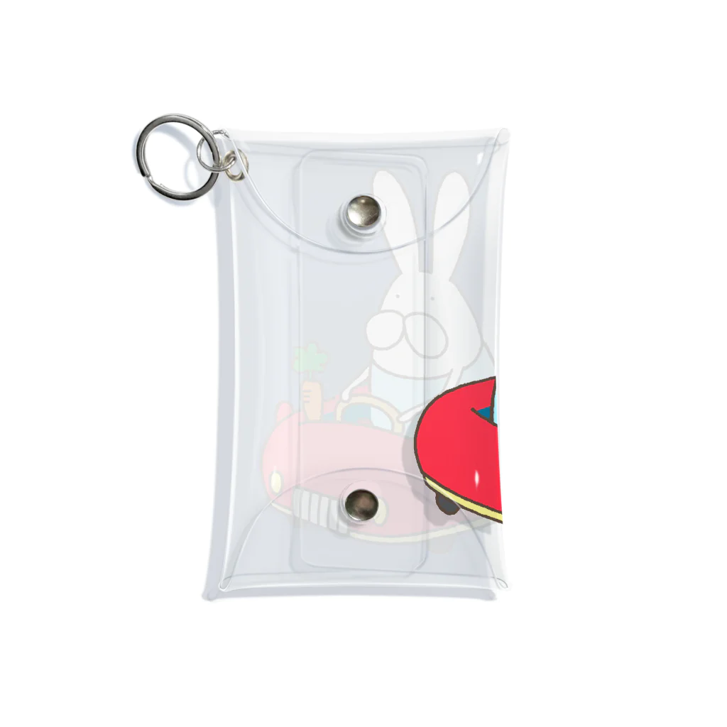 くらきち ONLINE SHOPのうさぎロンパースのドライブ Mini Clear Multipurpose Case