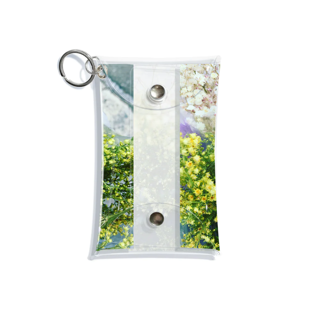 食卓の花達連れて歩く Mini Clear Multipurpose Case