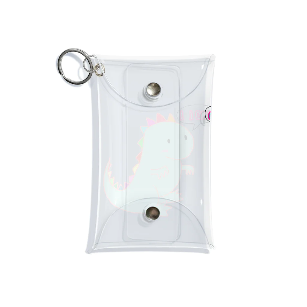 虎兎 811【TRT811】のカラフルキョウリュウ Mini Clear Multipurpose Case