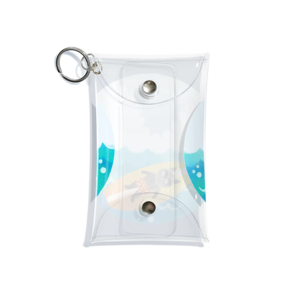 MELT  SHOPの海とねこちゃん Mini Clear Multipurpose Case