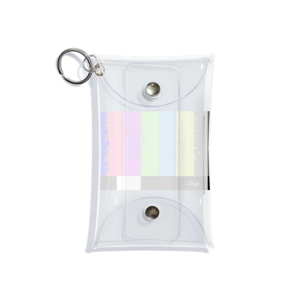 liofyの崩れゆくアナログ Mini Clear Multipurpose Case