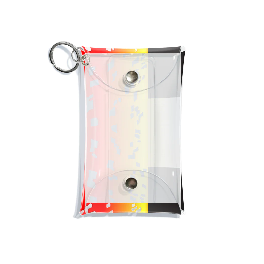 DOTEKKOのsquareきのこ [赤] Mini Clear Multipurpose Case