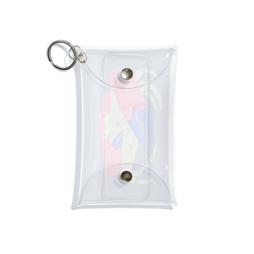 kyotsubeのカラフルキングクラブ Mini Clear Multipurpose Case