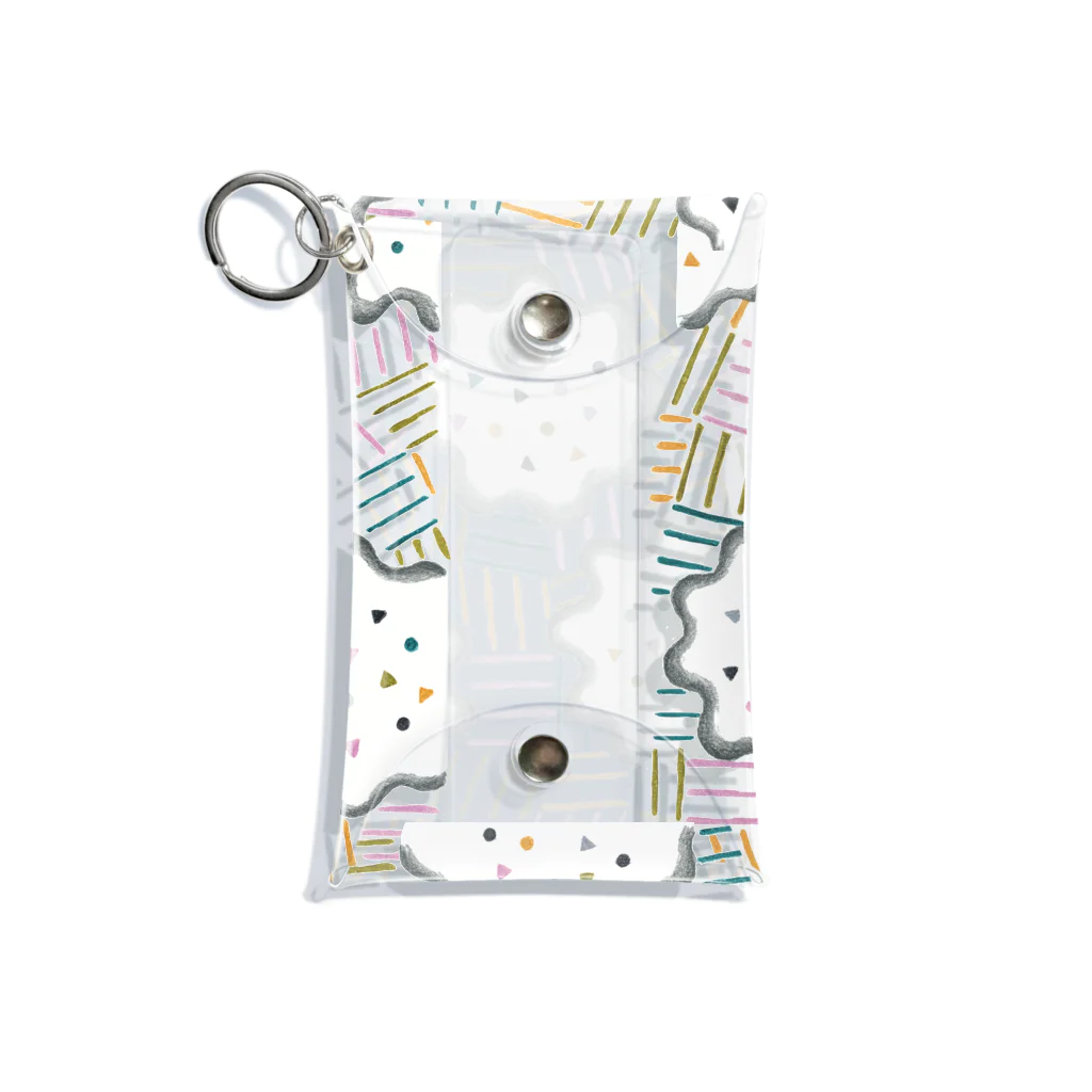 hk_illustrationのhk_illustration_pattern_223 Mini Clear Multipurpose Case