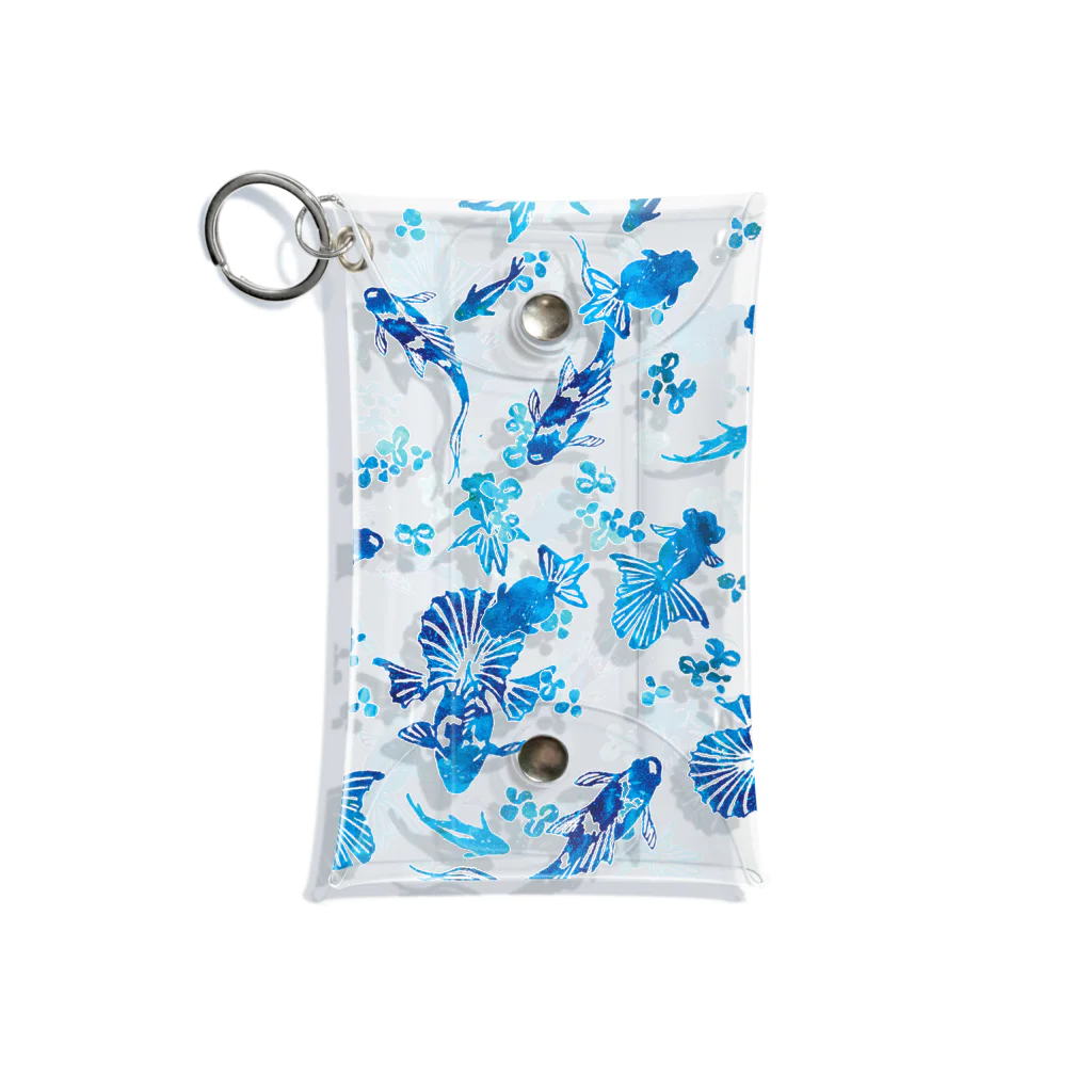 ラシマ工房の雅の間(blue design) Mini Clear Multipurpose Case