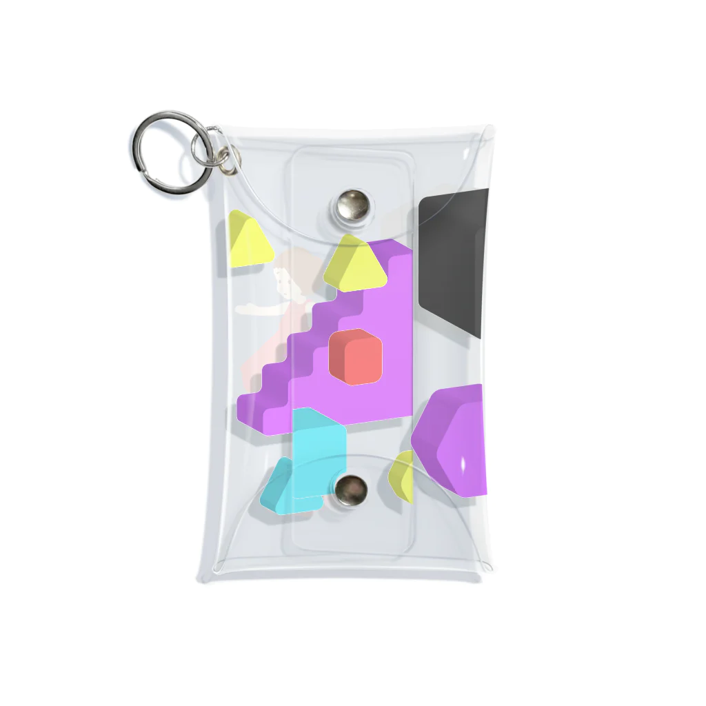 エソラコトのころころアイソメ女子 Mini Clear Multipurpose Case