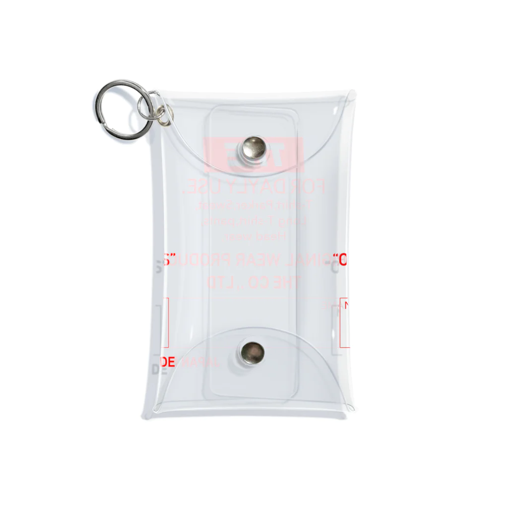 THE THE THE-Hobbys-のTHE LABEL/RED Mini Clear Multipurpose Case