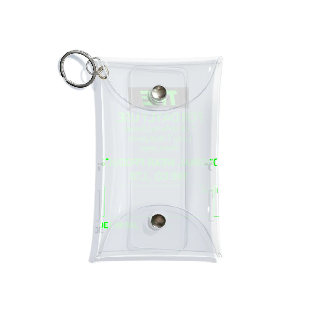 THE THE THE-Hobbys-のTHE LABEL/GREEN Mini Clear Multipurpose Case