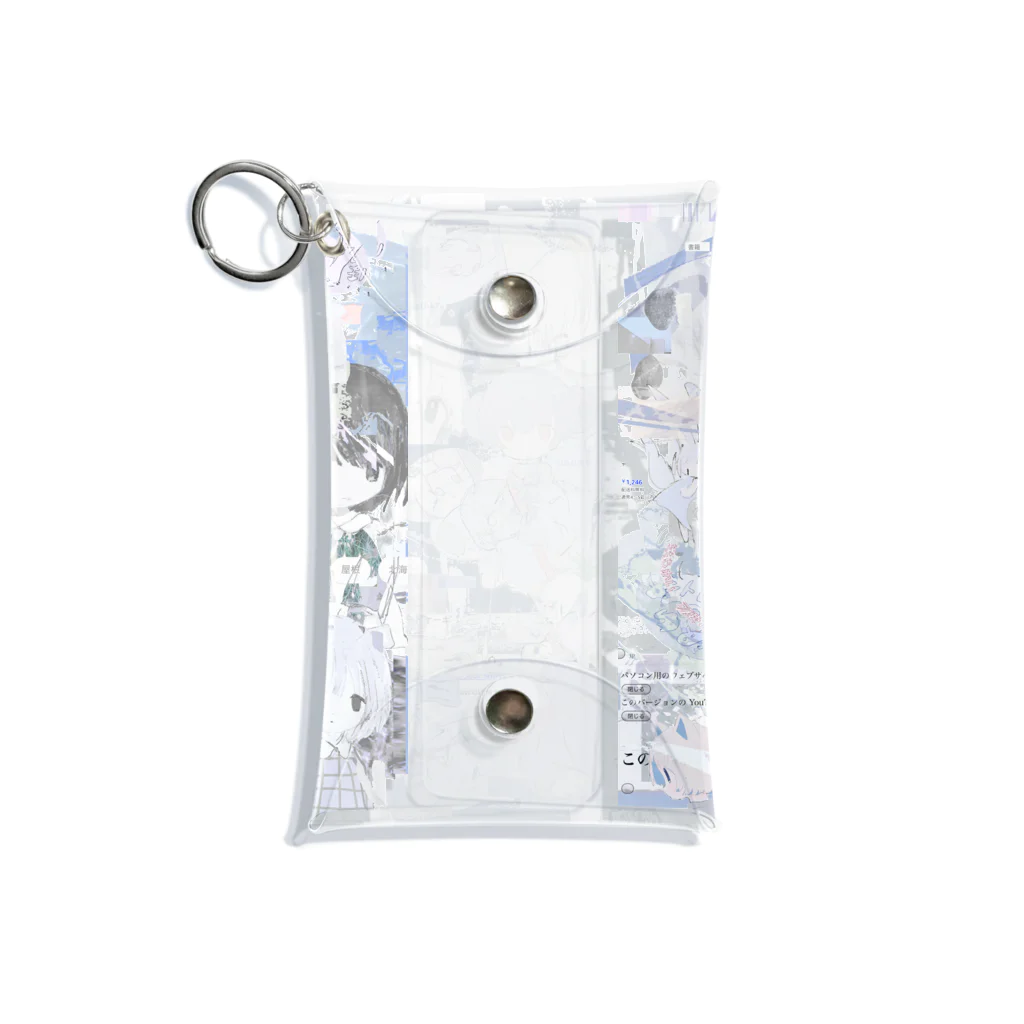 ゆーきんの絵ぐっずのゆーきん×砂気球 Mini Clear Multipurpose Case