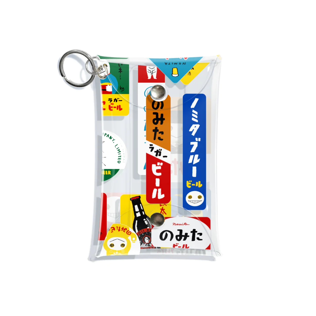 ツチヤヒトミののみたのホーロー看板風 Mini Clear Multipurpose Case