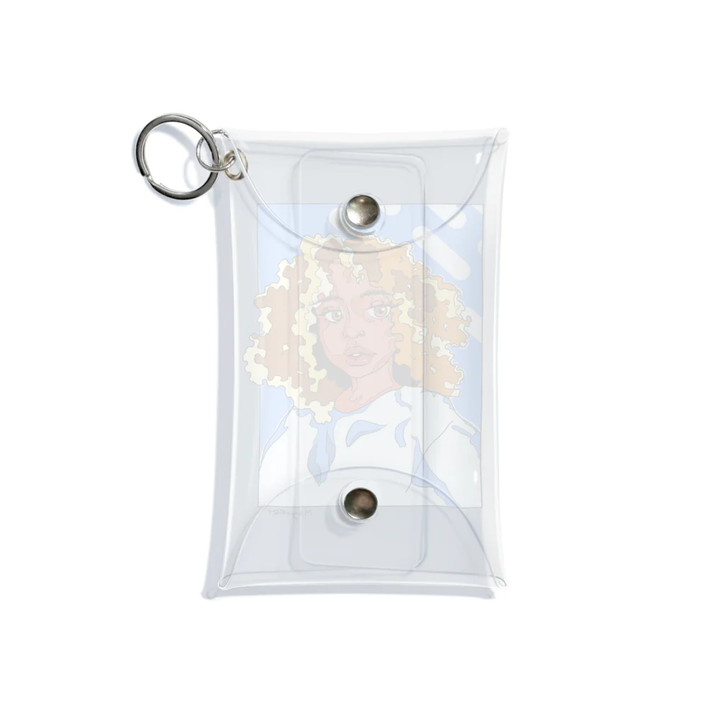 #MayuARTのCurly Hair Mini Clear Multipurpose Case