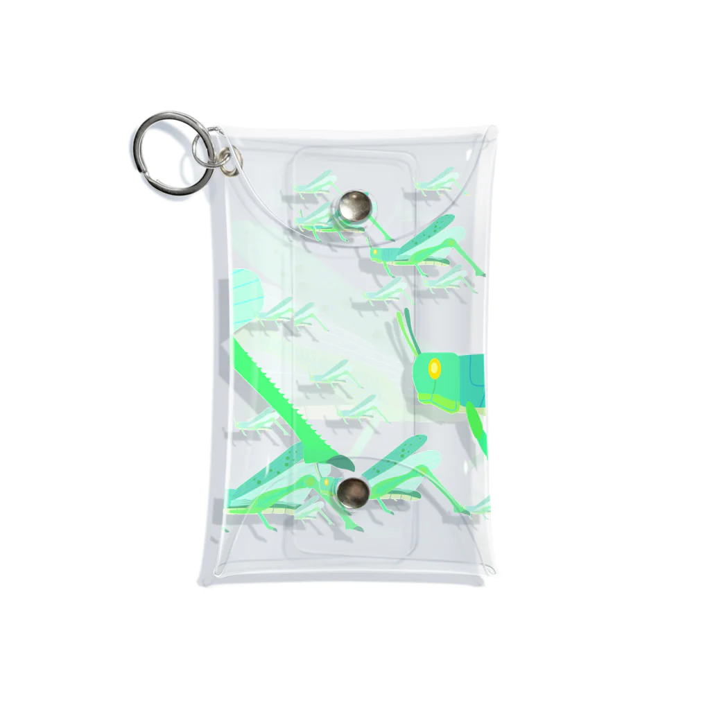 illust_designs_labのサバクトビバッタ 孤独相 群体・蝗害  Mini Clear Multipurpose Case