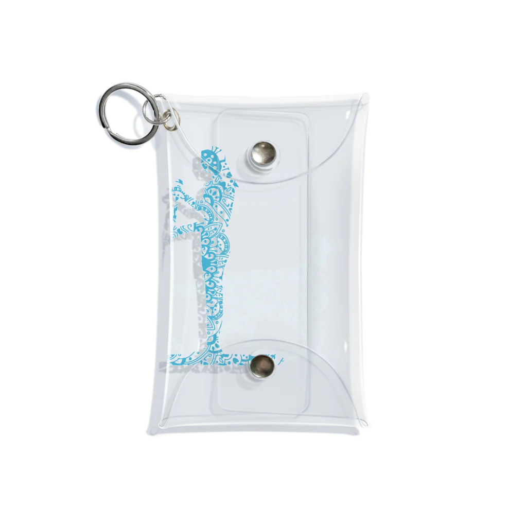 AtelierBoopの花月　SupDog　フラットコーテッドレトリバー Mini Clear Multipurpose Case