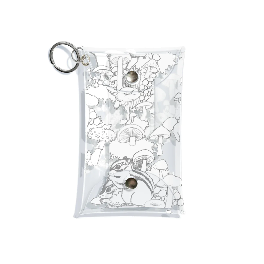 KAERUCAFE SHOPのりす Mini Clear Multipurpose Case