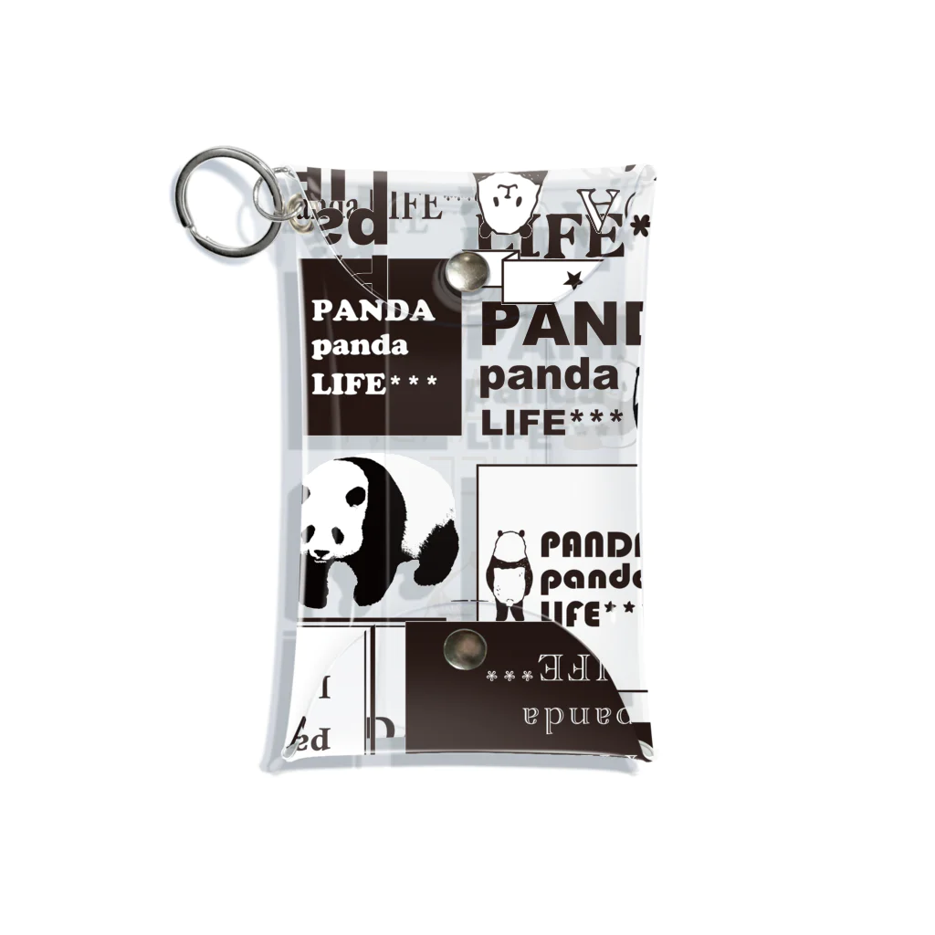 PANDA panda LIFE***のロゴロゴ　パンダ ミニクリアマルチケース