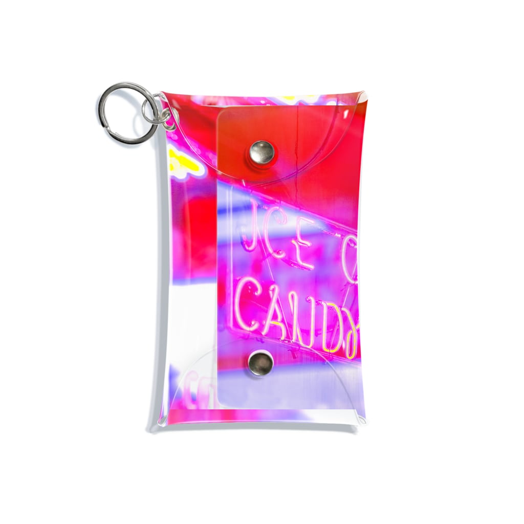 NEON LIGHT STARSのAPPLE NEON 横 Mini Clear Multipurpose Case