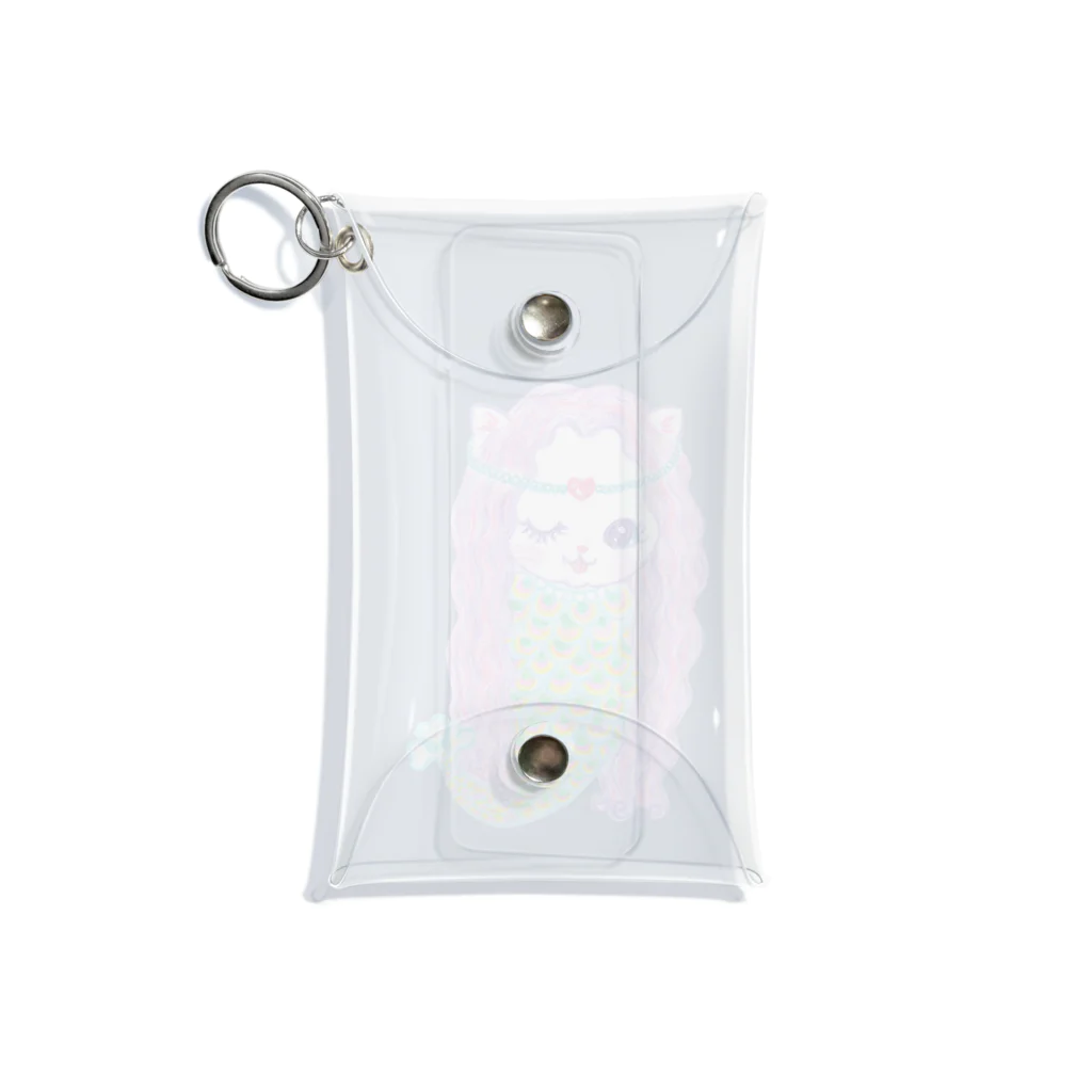 メルティカポエミュウのあまびゑにゃん Mini Clear Multipurpose Case