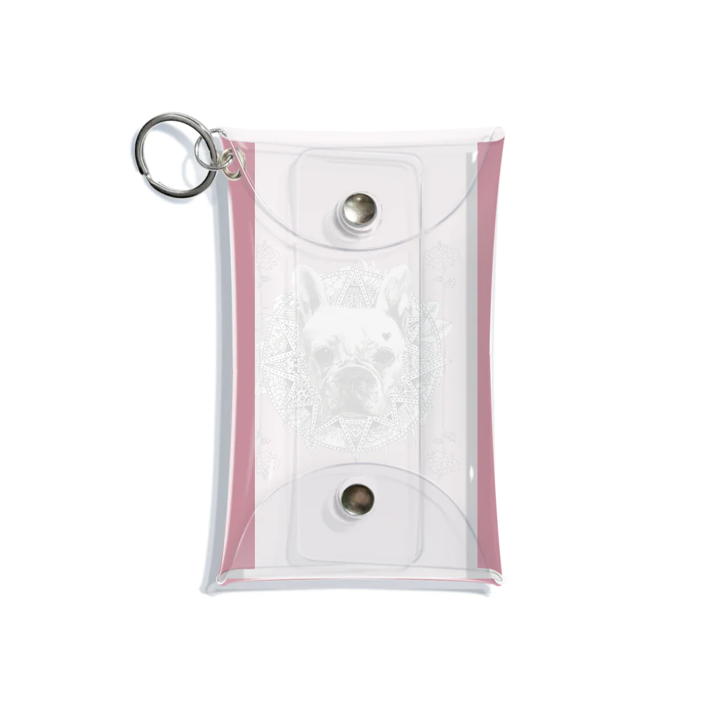 BENの 【BEN】French bulldog Mini Clear Multipurpose Case