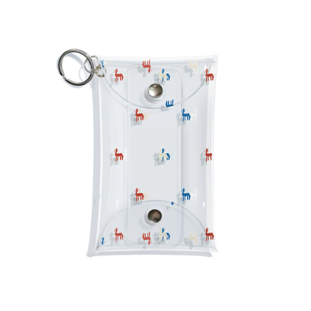 ATELIER RYUSEIの馬 tricolore-design Mini Clear Multipurpose Case