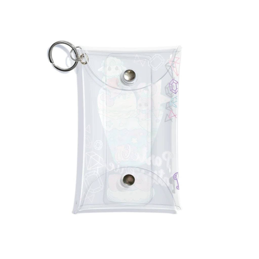 Peekaboo！！のパステルパティスリー「マーメイドパフェ」 Mini Clear Multipurpose Case