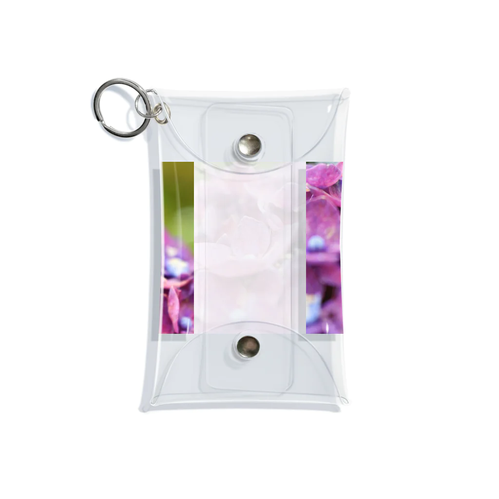 Espoirのピンクの紫陽花 Mini Clear Multipurpose Case