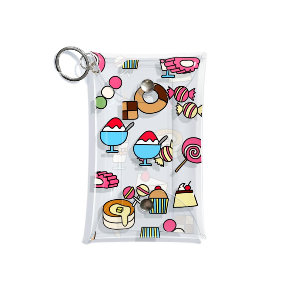 麦畑のお菓子イラストsweets Mini Clear Multipurpose Case
