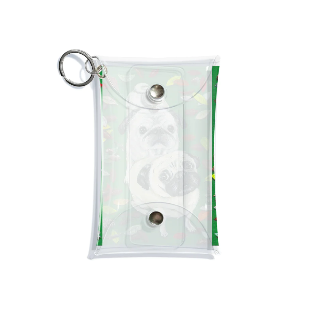 NOLI GIFT SHOPの親子パグ Mini Clear Multipurpose Case