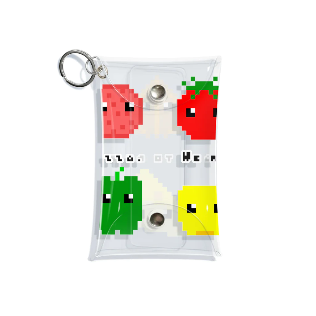 KANAMI_n_creationのWe want to be pizza. Mini Clear Multipurpose Case