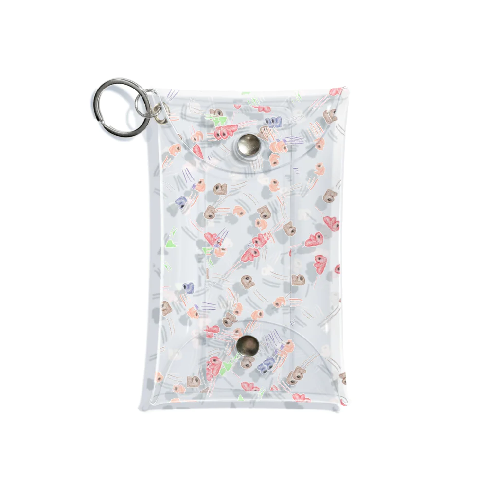 🍩tarojiro(たろじろ) shop🍩のCOLORFUL POPCORN MONSTERS Mini Clear Multipurpose Case