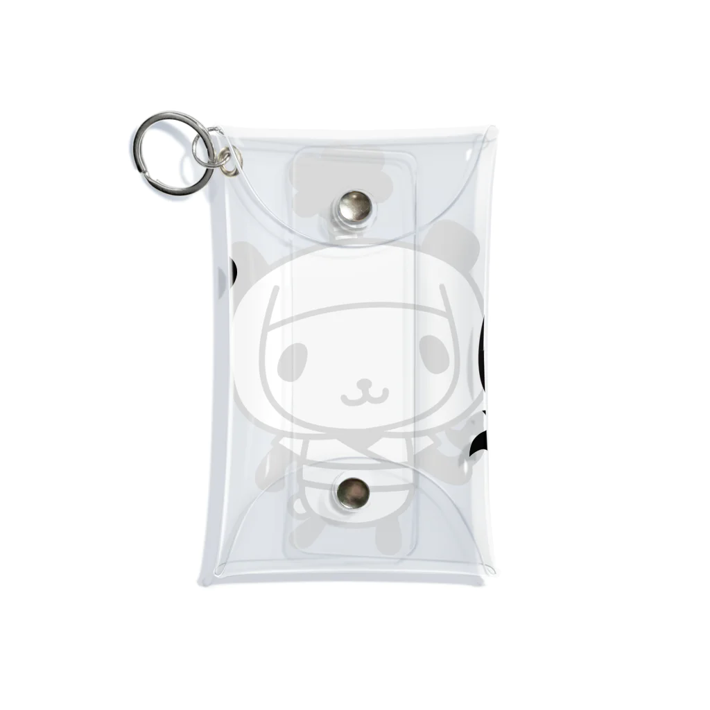 CherryCherryDesignのにんじゃぱんだ Ninja Panda Mini Clear Multipurpose Case