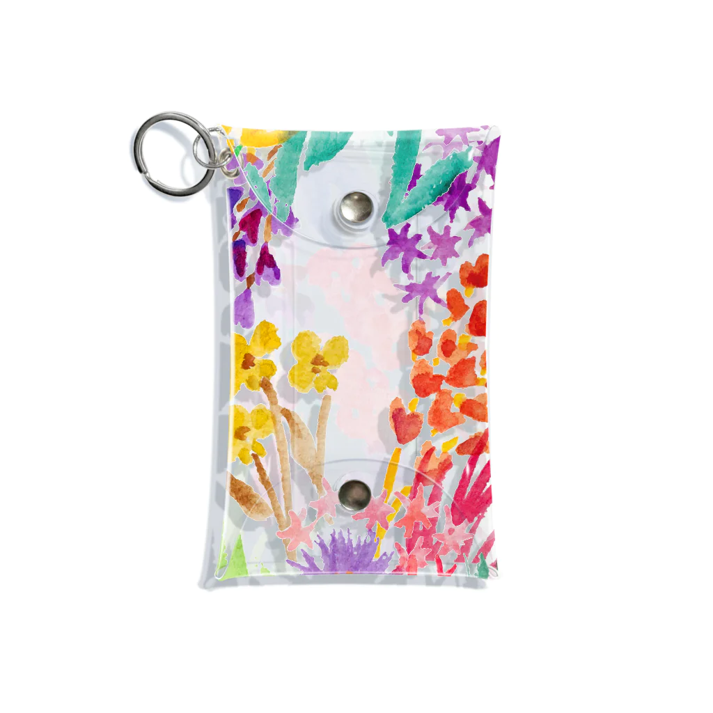 n_makiのflower Mini Clear Multipurpose Case