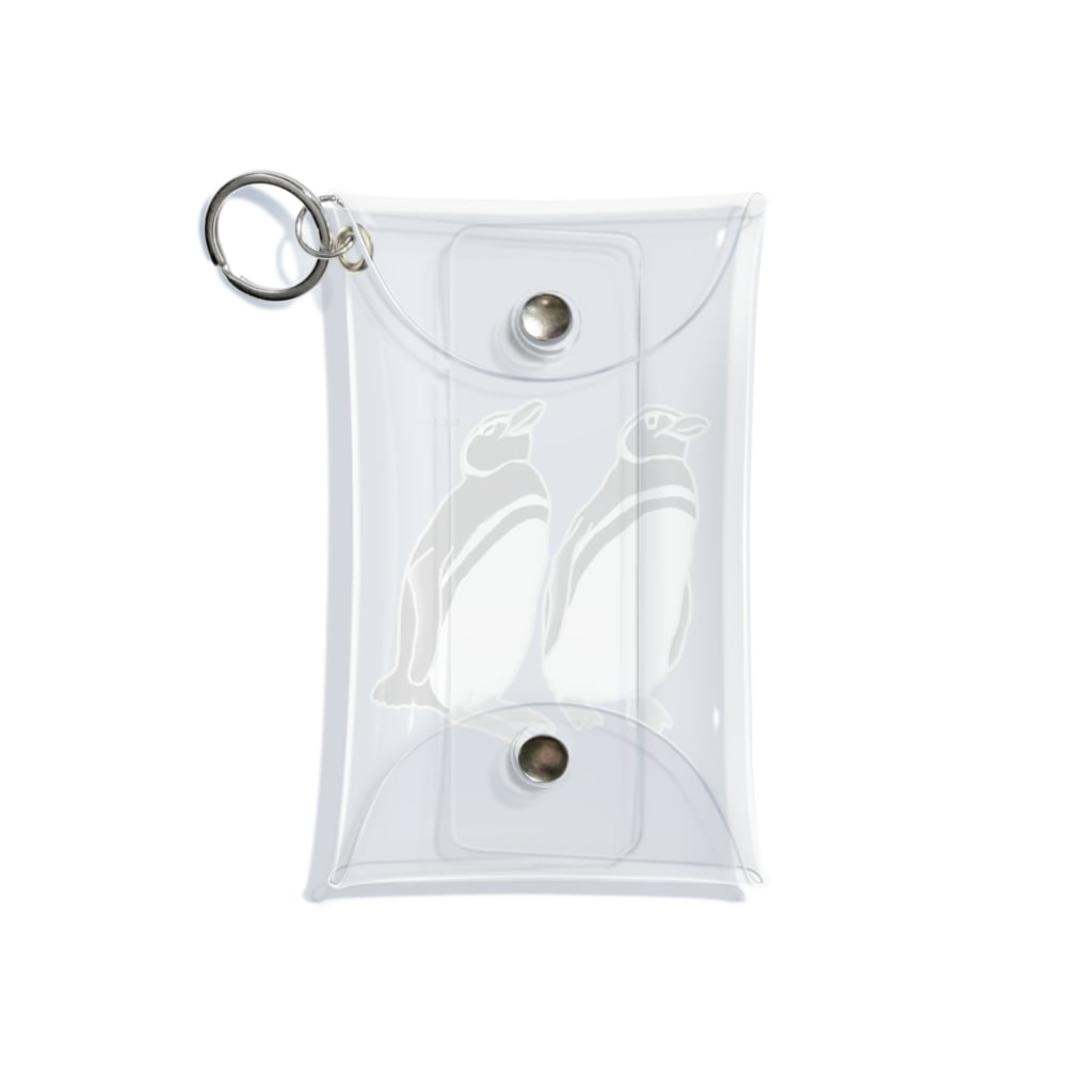 minatoriの仲良しペンギン Mini Clear Multipurpose Case