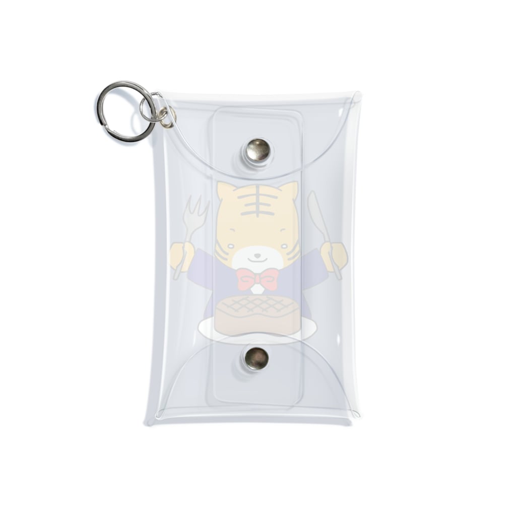 ほぼ動物園のトラのお食事 Mini Clear Multipurpose Case