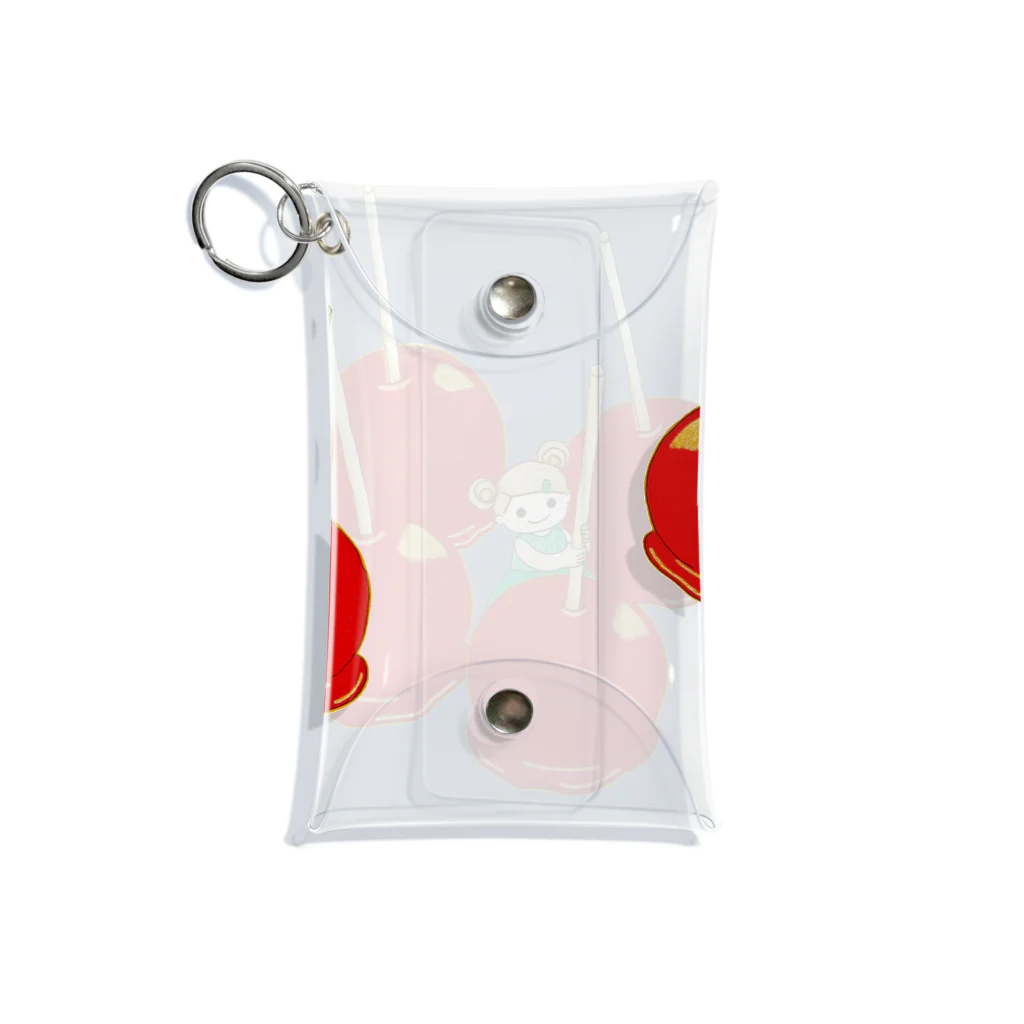 demiのりんご飴ちゃん Mini Clear Multipurpose Case