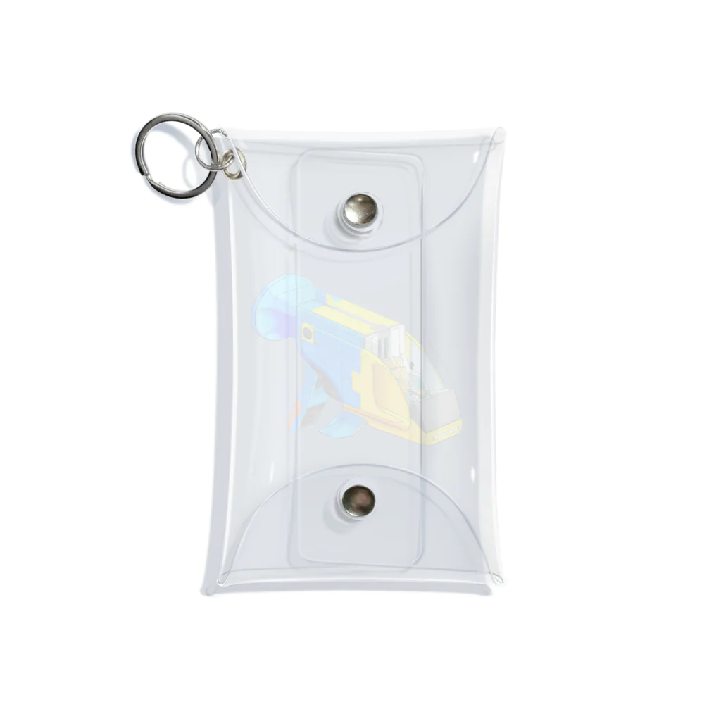 PoooompadoooourのGUPPY(ブルーネオンタキシード) Mini Clear Multipurpose Case