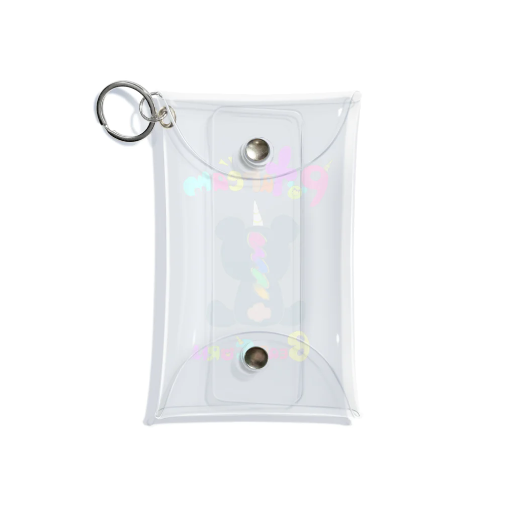 Sweets 'n' cafe ＆U=And you～アンジュ～のベアコーン(カラフル) Mini Clear Multipurpose Case