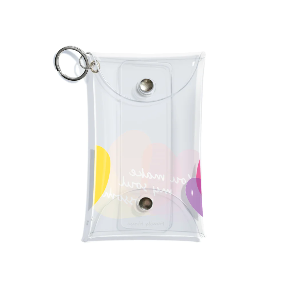 CoCoCotのファミリーハウス＜チャリティ＞花 Mini Clear Multipurpose Case