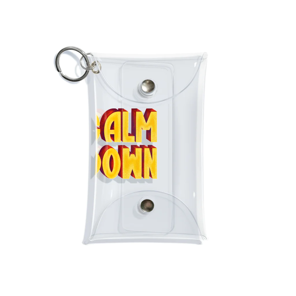 The ink and bottleのCalm down  Mini Clear Multipurpose Case