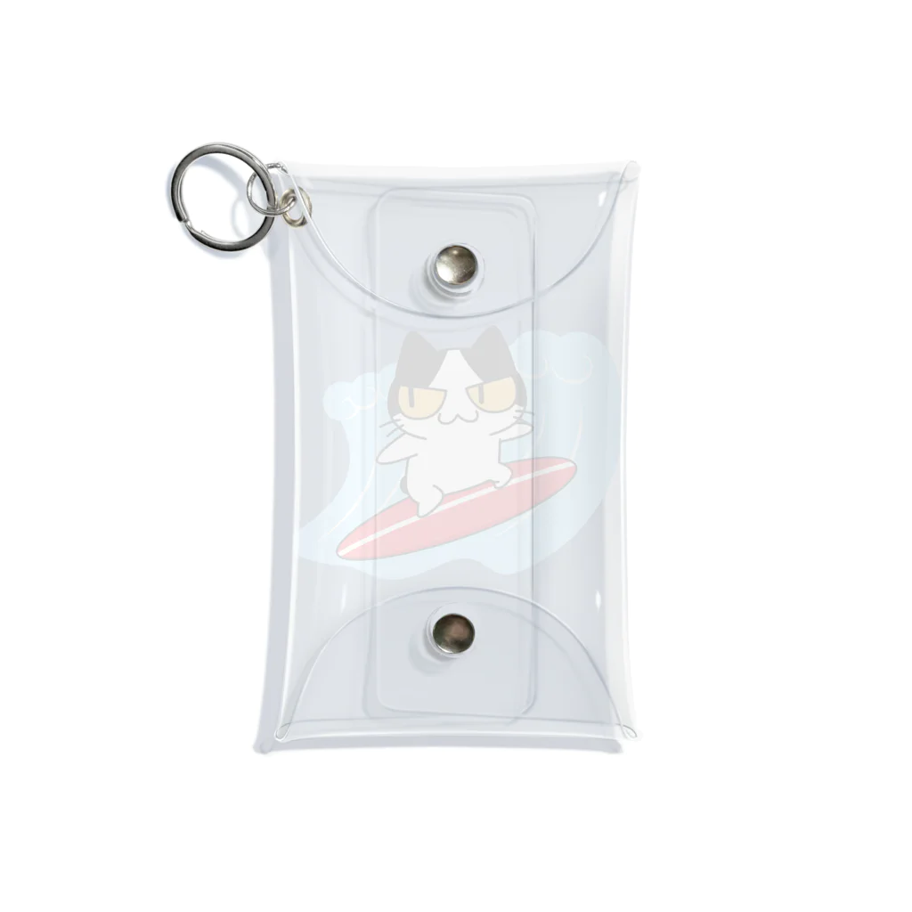 アクセルスタイルのねこサーフィン Mini Clear Multipurpose Case