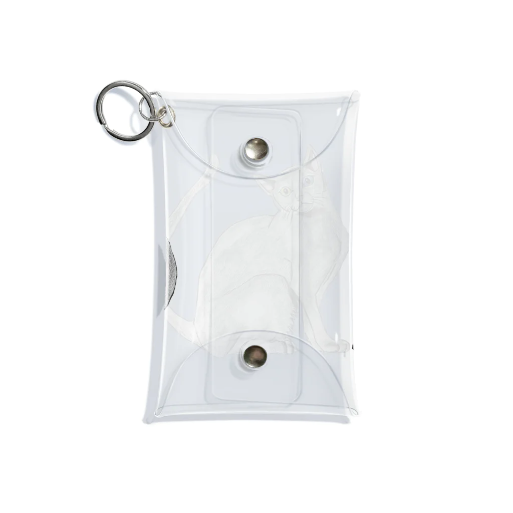 Coshi-Mild-Wildの猫_ロシアンブルー Mini Clear Multipurpose Case