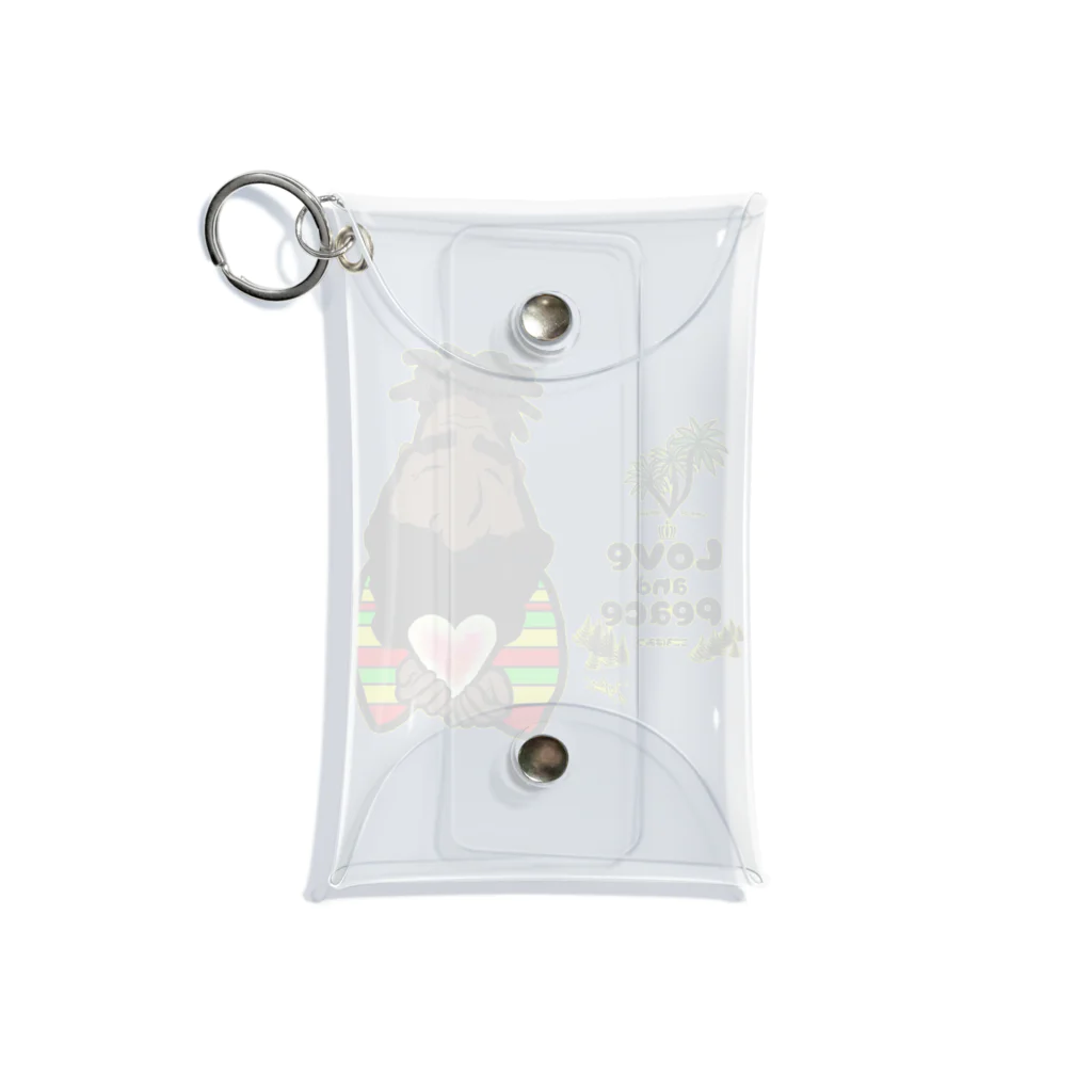 Taicho ShopのLove and Peace こころはみつ Mini Clear Multipurpose Case