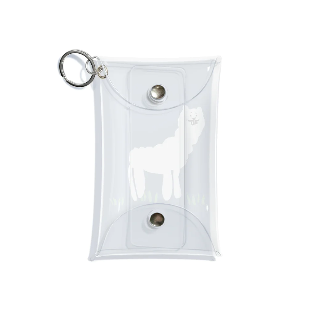 けちゃっぷごはんのお店のアルパカひなたぼっこ🦙 Mini Clear Multipurpose Case