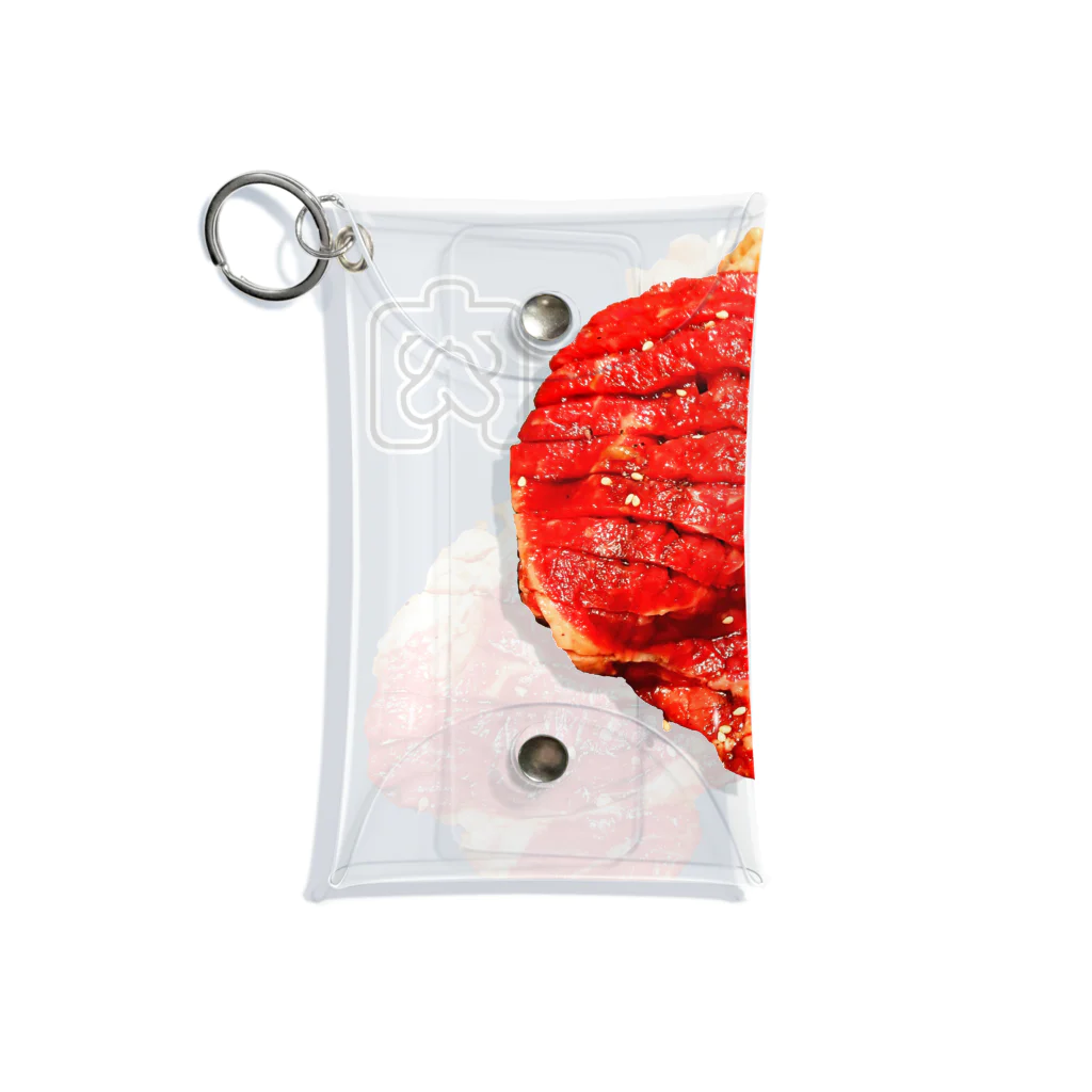 魚肉販売所の生肉肉 Mini Clear Multipurpose Case