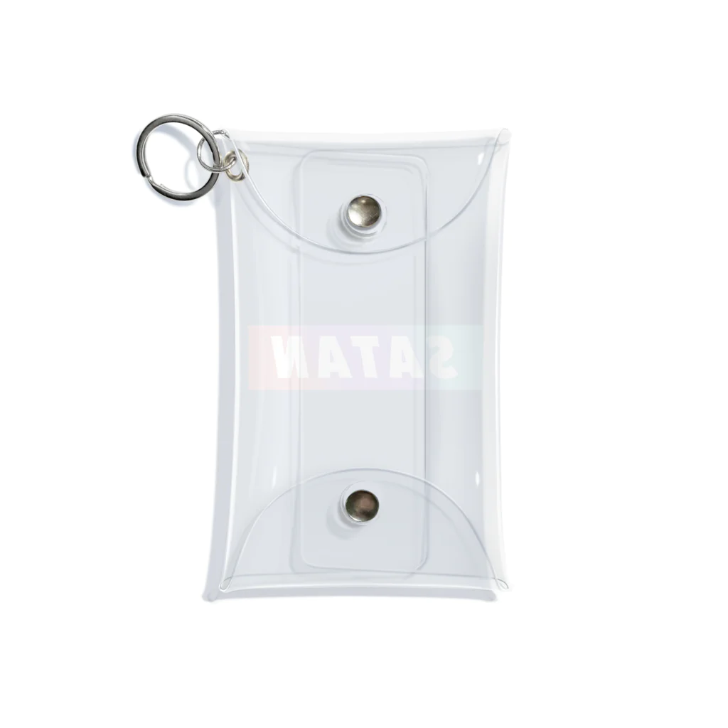 STNのグラデーションSTN ロゴ風Tシャツ Mini Clear Multipurpose Case