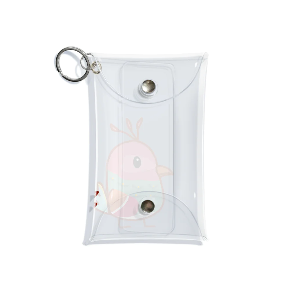 WQのくじゃく Mini Clear Multipurpose Case