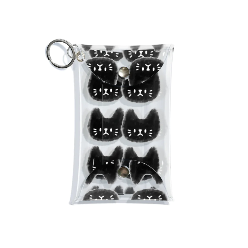 メグミックスの猫猫のクロちゃん達 Mini Clear Multipurpose Case