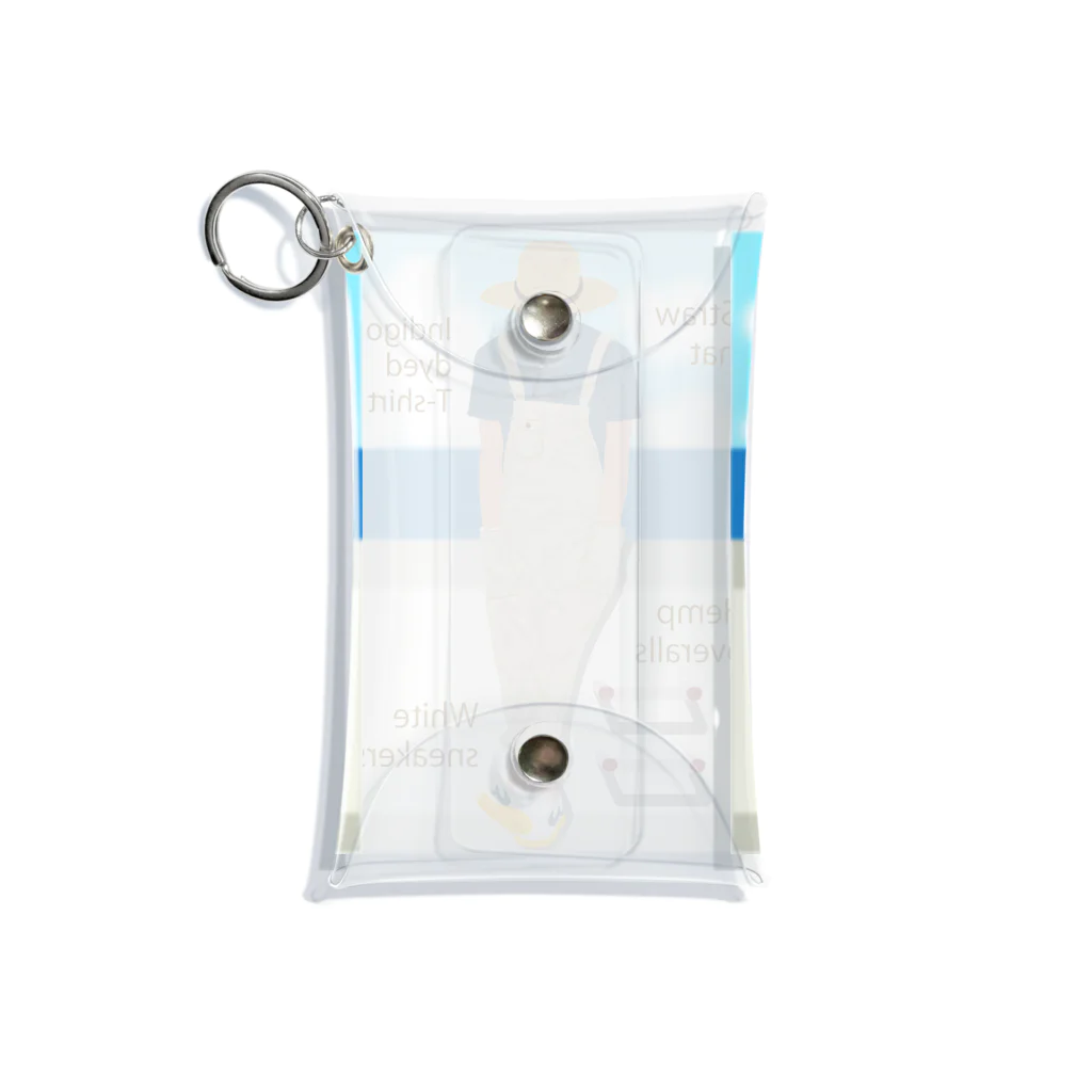 キッズモード某の海と麦わら帽の青年 Mini Clear Multipurpose Case