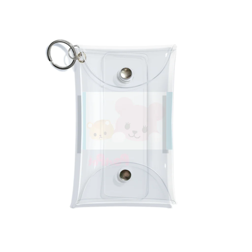 PostPet Official Shopのモモとジンパチの休日 Mini Clear Multipurpose Case